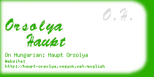 orsolya haupt business card